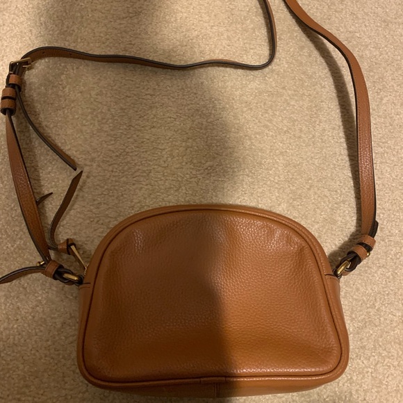 J. Crew Bags Nwt Jcrew Camera Bag Beautiful Brown Pebbled Leather